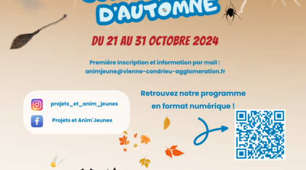 SERVICE JEUNESSE – VACANCES D’AUTOMNE